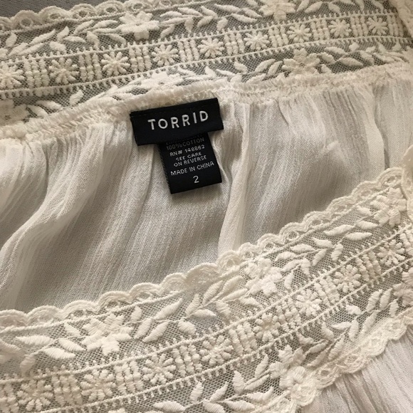Torrid White Summer Top - Picture 6 of 6